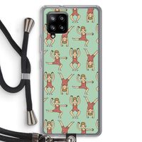 Gymboys: Samsung Galaxy A42 5G Transparant Hoesje met koord