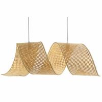 Plafondlamp DKD Home Decor Lichtbruin Hout Bamboe 50 W 220 V 80 x 30 x 30 cm