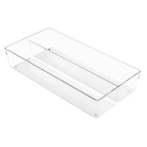 iDesign - Lade Organizer, 2 Vakken, 40.6 x 20.3 x 7.6 cm, Kunststof, T