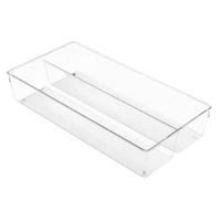 iDesign - Lade Organizer, 2 Vakken, 40.6 x 20.3 x 7.6 cm, Kunststof, T