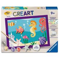 Ravensburger - CreArt Kids 18x24cm - Schilderen op nummer - Oceaan - Gips Editie - Schilderen op nummer set - Leeftijd 9+ - 12023234