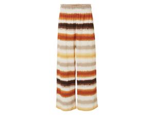 esmara Dames broek - Wide Leg (Wit/gestreept, S (36/38))