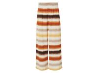 esmara Dames broek - Wide Leg (Wit/gestreept, S (36/38))