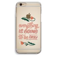 Optimistic flower girl: iPhone 6 / 6S Transparant Hoesje Optimistic flower girl: iPhone 6 / 6S Transparant Hoesje