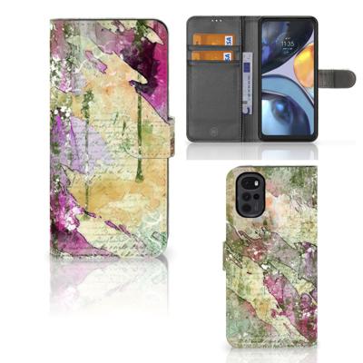 Hoesje Motorola Moto G22 Letter Painting Hoesje Motorola Moto G22 Letter Painting