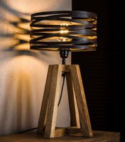 Tafellamp Twister 50 cm hoog in slate grijs - thumbnail