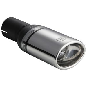 Ulter Sport Uitlaatsierstuk - Ovaal 95x65mm - Lengte 80mm - Montage ->50mm - RVS USN110K