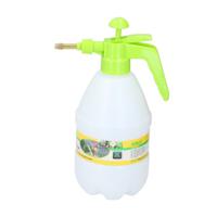 Plantenspuit met hoge druk sproeier - kunststof - 2 liter - wit/groen - spuitkop