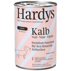 Hardys Junior kalf met wortel natvoer hond 6 x 400 g