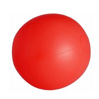Opblaasbare zwembad strandbal plastic rood 28 cm - Strandballen - thumbnail