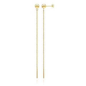 Goudkleurige Ketting Oorbellen Dames van Edelstaal