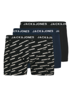 Jack & Jones Boxershorts JACBRIAN Trunks 3-pack Navy Blazer / Black-M