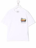 Woolrich Kids t-shirt à logo imprimé - Blanc