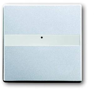Busch-Jaeger 2CKA001731A1948 Uitschakelaar, Wisselschakelaar, Kruisschakelaar, Knop Afdekking Witaluminium (RAL 9006), Aluminium 1 stuk(s)