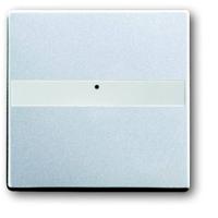 Busch-Jaeger 2CKA001731A1948 Uitschakelaar, Wisselschakelaar, Kruisschakelaar, Knop Afdekking Witaluminium (RAL 9006), Aluminium 1 stuk(s)