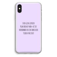 Tequila: iPhone XS Transparant Hoesje