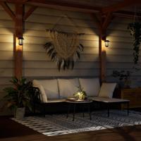 Wandlantaarns voor buiten 4 st solar wit - thumbnail