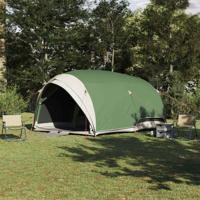 Tunnel tent met dak met opslag Groen 410 x 285 x 198 cm taft