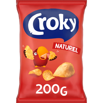 Croky Chips Naturel 200g bij Jumbo