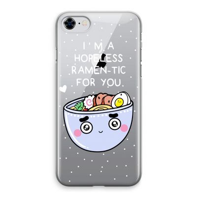 I'm A Hopeless Ramen-Tic For You: iPhone 8 Transparant Hoesje