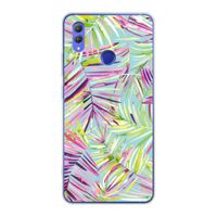 Tropical Palms Blue: Honor Note 10 Transparant Hoesje