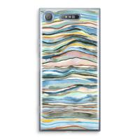 Watercolor Agate: Sony Xperia XZ1 Transparant Hoesje - thumbnail