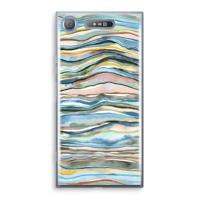 Watercolor Agate: Sony Xperia XZ1 Transparant Hoesje