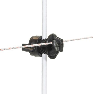 Gallagher Schroefisolator Zwart voor paal ø 4-10mm (20) - 010950 010950