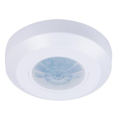 PIR bewegingssensor met schemerschakelaar - 360° - Opbouw - 8 meter bereik - Maximaal 200 Watt - IP20 voor binnen - Wit