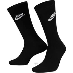 Nike Essential Crew 3-Pack Sokken - Handbalkleding - Handbalsokken - Black/White - maat 38-42