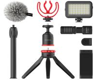 Boya Vlogging kit with BY-MM1+ and smartphone holder + LED - thumbnail