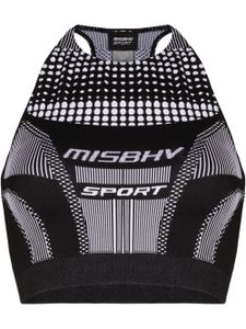 MISBHV brassière de sport à logo - Noir