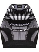 MISBHV brassière de sport à logo - Noir