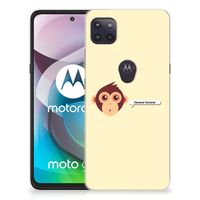 Motorola Moto G 5G Telefoonhoesje met Naam Monkey - thumbnail