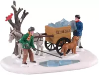 Lemax ice rakers kerstdorp tafereel Caddington Village 2020
