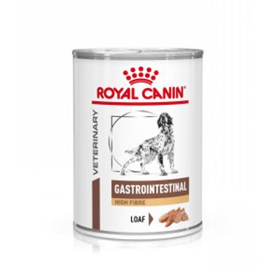 Royal Canin Veterinary Gastrointestinal High Fibre natvoer hond (paté) 1 tray (12 x 410 g)