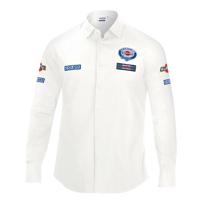 Herenshirt met Lange Mouwen Sparco Martini Racing Maat M Wit
