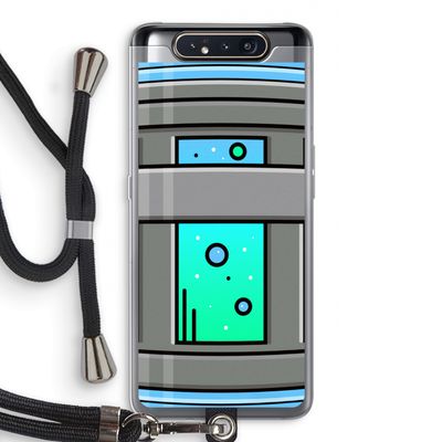 Chug Bottle: Samsung Galaxy A80 Transparant Hoesje met koord