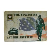 Emaille plaat Amerikaanse leger reclame - Metalen wandbordjes