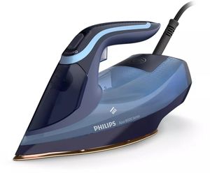 Philips DST8020/20 strijkijzer Stoomstrijkijzer SteamGlide Elite-zoolplaat 3000 W Blauw