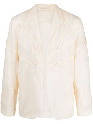 Post Archive Faction blazer à détails zippés - Tons neutres