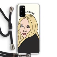 Mary Kate: Samsung Galaxy S20 Transparant Hoesje met koord