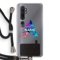 Abstract Spectrum: Xiaomi Mi Note 10 Transparant Hoesje met koord