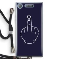 F**k U: Sony Xperia XZ1 Transparant Hoesje met koord