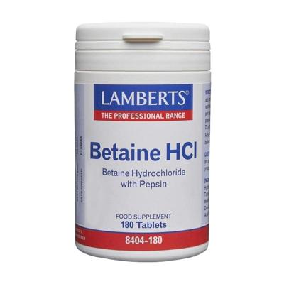 Lamberts Betaine HCL 324mg/Pepsine 5mg Lamberts Betaine HCL 324mg/Pepsine 5mg