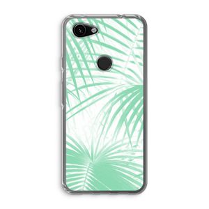 Palmbladeren: Google Pixel 3a Transparant Hoesje