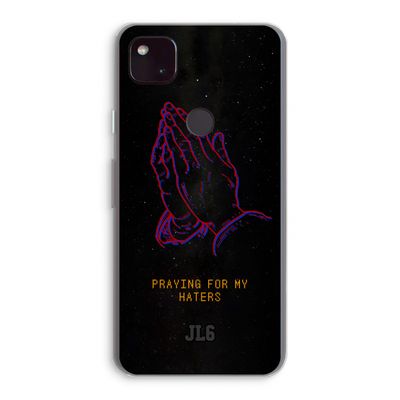 Praying For My Haters: Google Pixel 4a 5G Transparant Hoesje