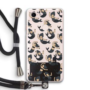 Zeemeermin: Pixel 3 XL Transparant Hoesje met koord