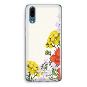 Wilde bloemen: Huawei P20 Transparant Hoesje