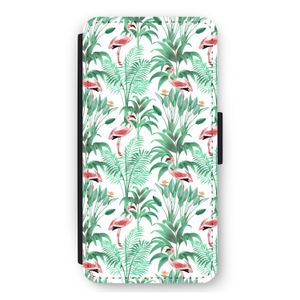 Flamingo bladeren: iPhone 12 Pro Max Flip Hoesje